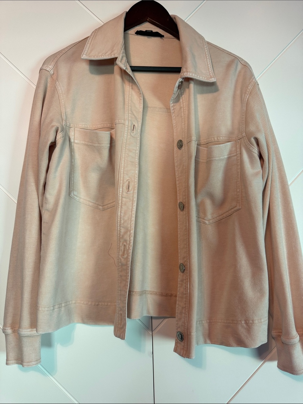 Women’s Lightweight Beige Button-Front Top